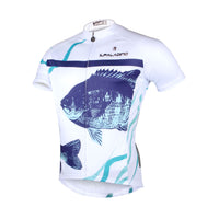 Fish White Bike Shirt Summer Cycling Jersey NO.744 -  Cycling Apparel, Cycling Accessories | BestForCycling.com 