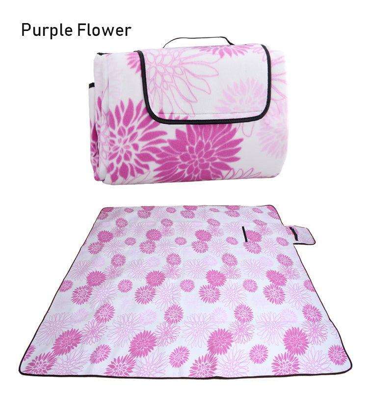 2*2m Large Striped Checked Dual Layers Portable Outdoor Family Beach/ Park/Camping/Concerts/Picnic Blanket Mat- Handle Extra,Foldable, Waterproof, Sand-proof - Cycling Apparel, Cycling Accessories | BestForCycling.com