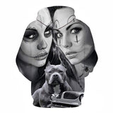Girl Skull Black Hoodies Sweatshirt Long Sleeve Hooded Pullover with Pockets Spring Autumn NO.1329 -  Cycling Apparel, Cycling Accessories | BestForCycling.com 