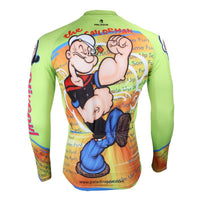 Ilpaladino Popeye Spinach Men's Bicycling Long/Short-sleeve Jersey/Suit Summer Spring Autumn Exercise Bicycling Pro Cycle Clothing Racing Apparel Outdoor Sports Leisure Biking Shirts The Sailorman Cartoon World -  Cycling Apparel, Cycling Accessories | BestForCycling.com 