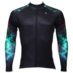 ILPALADINO GreenUniverse Light Power Graphic Arm Men's Cycling Long-sleeve Black Jerseys - Spring Summer Exercise Bicycling Pro Cycle Clothing Racing Apparel Outdoor Sports Leisure Biking Shirts Team Kit Individual Styles NO.366 -  Cycling Apparel, Cycling Accessories | BestForCycling.com 
