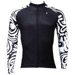 Sale Men's Long-sleeved Cycling Jersey for Winter Zebra Pattern Black Cycling Jersey Cycling Clothing Apparel Outdoor Sports Gear Leisure Biking Shirt (velvet) NO.371 -  Cycling Apparel, Cycling Accessories | BestForCycling.com 