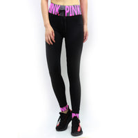 Woman PINK Letter High Waist Yoga Pants Sports Leisure Workout Tights Tummy Control Workout Gym Legging Tight Pink/ Black/ Yellow/ White Letter LA03 -  Cycling Apparel, Cycling Accessories | BestForCycling.com 