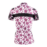 Ilpaladino Purple-flower Summer Women's Quick Dry Short-Sleeve Cycling Jersey Exercise Bicycling Pro Cycle Clothing Racing Apparel Outdoor Sports Leisure Biking Shirts Breathable Sport Clothes NO.608 -  Cycling Apparel, Cycling Accessories | BestForCycling.com 