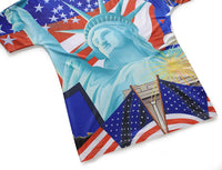 American Statue of Liberty Mens T-shirt Graphic 3D Printed Round-collar Short Sleeve Summer Casual Cool T-Shirts Fashion Top Tees DX803006# -  Cycling Apparel, Cycling Accessories | BestForCycling.com 