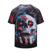 Holding Skull Mens T-shirt Graphic 3D Printed Round-collar Short Sleeve Summer Casual Cool T-Shirts Fashion Top Tees DX803027# -  Cycling Apparel, Cycling Accessories | BestForCycling.com 