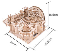 Wooden Puzzle Machine 3D Mechanical Puzzle DIY Handmade Assembly Intelligence Toy for Adults High-Difficulty Ball Track