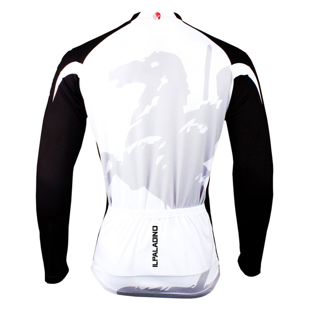Men's Black-sleeve Long-sleeves  Cycling Jersey for Ultraviolet-Resistant Breathable and Quick Dry Outdoor Sportswear White Shirt Leisure Bicycle Fitness Clothing for Fall Autumn 002 -  Cycling Apparel, Cycling Accessories | BestForCycling.com 