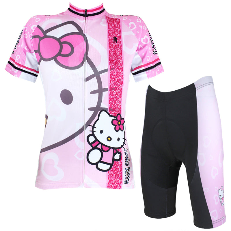 HELLO KITTY Princess Women's Top Cycling Suit/Jersey Jacket T-shirt Summer Spring Autumn Clothes Sportswear Cartoon World  Pink Kit NO.022 -  Cycling Apparel, Cycling Accessories | BestForCycling.com 