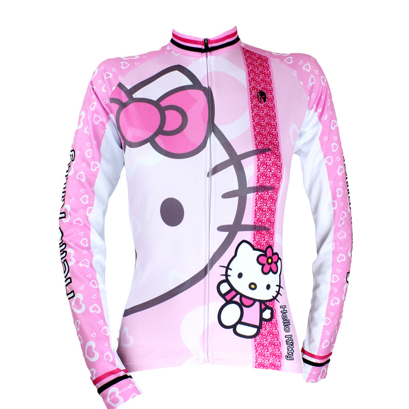 HELLO KITTY Princess Women's Top Cycling Suit/Jersey Jacket T-shirt Summer Spring Autumn Clothes Sportswear Cartoon World  Pink Kit NO.022 -  Cycling Apparel, Cycling Accessories | BestForCycling.com 