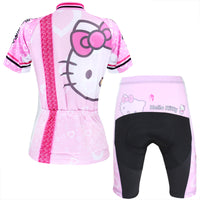 HELLO KITTY  Women's  Cycling Suit/Jersey T-shirt Summer Pink Kit NO.022 -  Cycling Apparel, Cycling Accessories | BestForCycling.com 