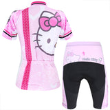 HELLO KITTY  Women's  Cycling Suit/Jersey T-shirt Summer Pink Kit NO.022 -  Cycling Apparel, Cycling Accessories | BestForCycling.com 