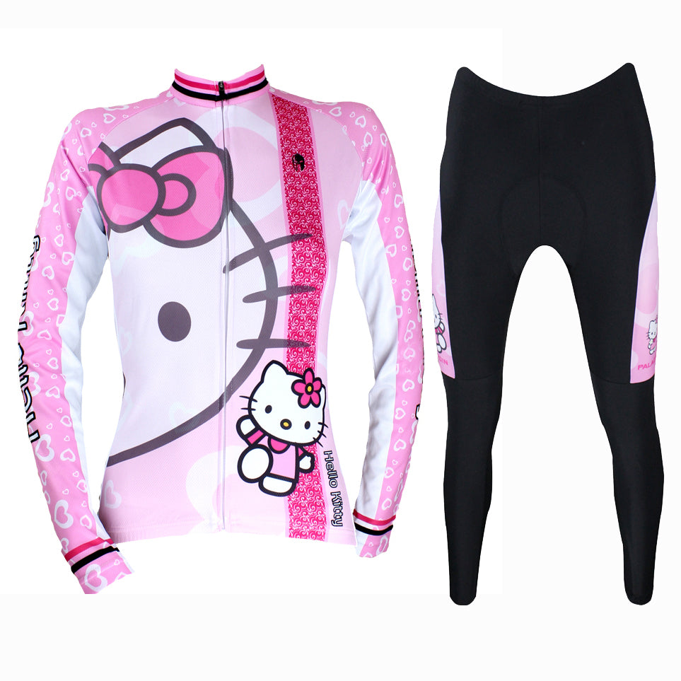 HELLO KITTY Princess Women's Top Cycling Suit/Jersey Jacket T-shirt Summer Spring Autumn Clothes Sportswear Cartoon World  Pink Kit NO.022 -  Cycling Apparel, Cycling Accessories | BestForCycling.com 