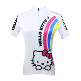 HELLO KITTY Princess Women's  Cycling Jersey T-shirt Summer White NO.025 -  Cycling Apparel, Cycling Accessories | BestForCycling.com 