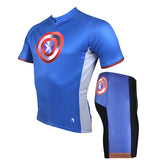 Marvel Comics Hero Short/Long-sleeve Cycling Jersey T-shirt Summer Spring Autumn Captain America NO.040 -  Cycling Apparel, Cycling Accessories | BestForCycling.com 