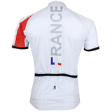 Ilpaladino France Simple White Men's Breathable Quick Dry Short-Sleeve Cycling Jersey Bicycling Shirts Summer Apparel Outdoor Sports Gear Upper Wear NO.050 -  Cycling Apparel, Cycling Accessories | BestForCycling.com 