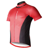 Ilpaladino Simple Red&Black Men's Breathable Short-Sleeve Cycling Jersey Bicycling Shirts Summer Quick Dry Sportswear Apparel Outdoor Sports Gear Leisure Biking T-shirt NO.703 -  Cycling Apparel, Cycling Accessories | BestForCycling.com 
