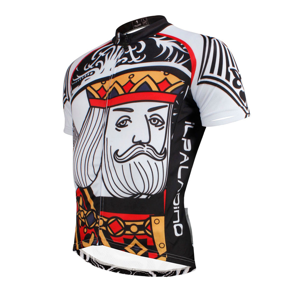 ILPALADINO Poker Face Playing Card Diamonds King Men's Cycling Apparel Road Riding Bicycling Bike Shirt Breathable and Quick Dry Cycling Sports Wear for Summer Face Cards Court Cards NO.638 -  Cycling Apparel, Cycling Accessories | BestForCycling.com 