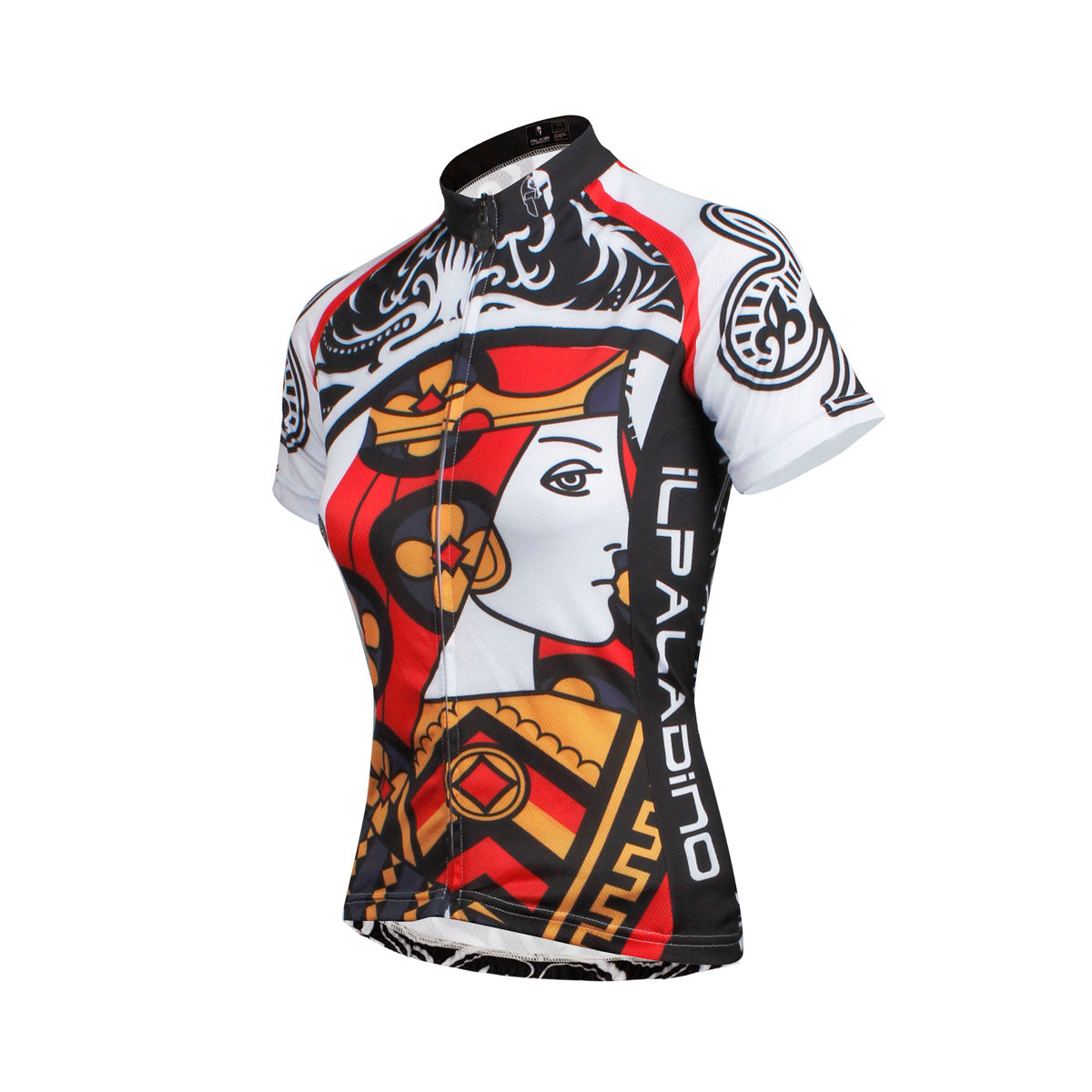 ILPALADINO Playing Cards Poker Face Clubs Queen Women's Long Sleeves Cycling Suit Jerseys Bike Shirt Outdoor Sports Gear Leisure Biking T-shirt Sports Clothes Face Cards Court Cards NO.640 -  Cycling Apparel, Cycling Accessories | BestForCycling.com 