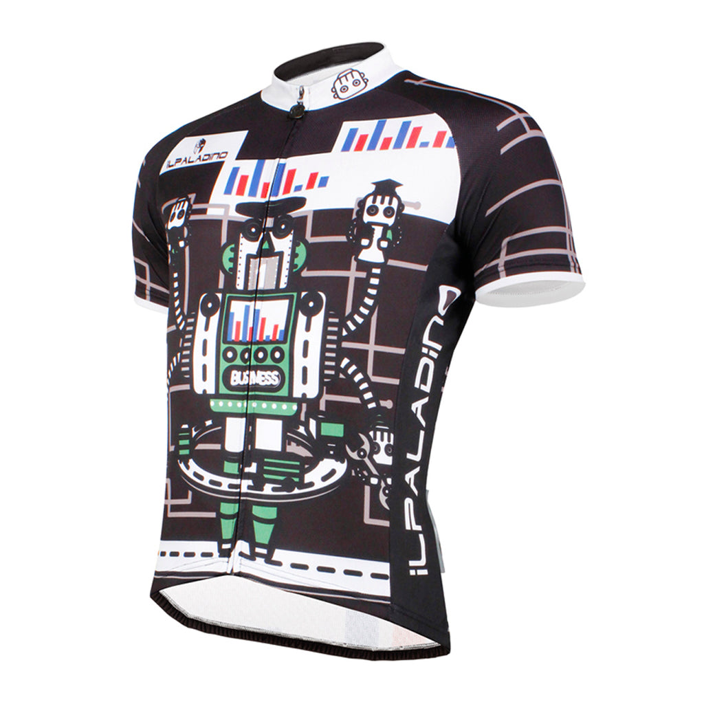 ILPALADINO Men's Cycling Apparel Crazy Robot Pattern Bike Shirt for Summer Quick Dry Comfortable Short Sleeve NO.747 -  Cycling Apparel, Cycling Accessories | BestForCycling.com 