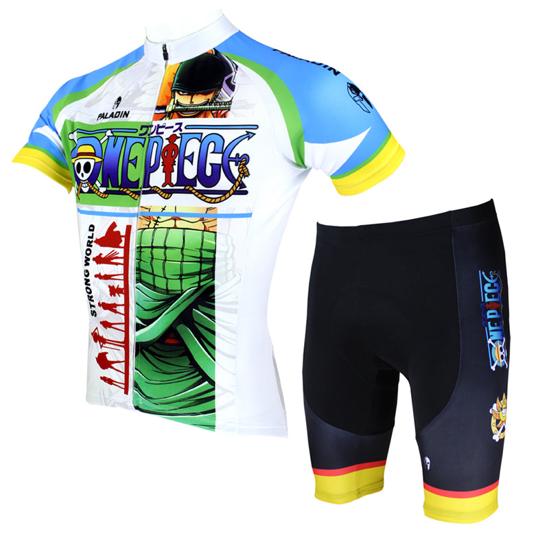 ONE PIECE Series Men's Short-sleeve Cycling Suit Team Jacket T-shirt Summer Suit Spring Autumn Clothes Sportswear Cartoon World Anime Animation Ace/Luffy/Zoro/Chopper/Brook/Usopp/Sanji/Franky -  Cycling Apparel, Cycling Accessories | BestForCycling.com 