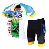 ONE PIECE Series Men's Short-sleeve Cycling Suit Team Jacket T-shirt Summer Suit Spring Autumn Clothes Sportswear Cartoon World Anime Animation Ace/Luffy/Zoro/Chopper/Brook/Usopp/Sanji/Franky -  Cycling Apparel, Cycling Accessories | BestForCycling.com 