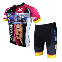 ONE PIECE Series Men's Short-sleeve Cycling Suit  T-shirt Summer Ace/Luffy/Zoro/Chopper/Brook/Usopp/Sanji/Franky -  Cycling Apparel, Cycling Accessories | BestForCycling.com 