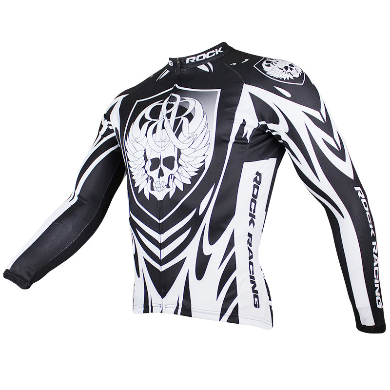 ILPALADINO Rock Racing Skull Black Men's Bike Long-sleeve Cycling Jersey Road/Mountain Bike Wear Breathable  Spring Autumn Exercise Bicycling Pro Cycle Clothing Racing Apparel Outdoor Sports Leisure Biking Shirts NO.74 -  Cycling Apparel, Cycling Accessories | BestForCycling.com 