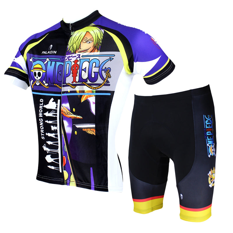ONE PIECE Series Men's Short-sleeve Cycling Suit Team Jacket T-shirt Summer Suit Spring Autumn Clothes Sportswear Cartoon World Anime Animation Ace/Luffy/Zoro/Chopper/Brook/Usopp/Sanji/Franky -  Cycling Apparel, Cycling Accessories | BestForCycling.com 