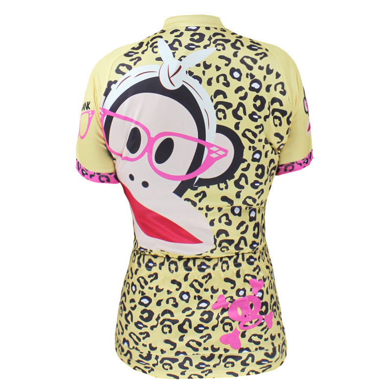 Ilpaladino Big Mouth Monkey Woman's Short-sleeve Cycling Jersey Summer Clothes Summer Pro Cycle Clothing Racing Apparel Outdoor Sports Leisure Biking shirt Cartoon World Paul Frank NO.087 -  Cycling Apparel, Cycling Accessories | BestForCycling.com 