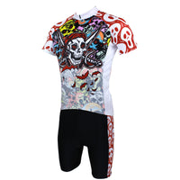 Pirate Skull Men's Short Sleeves Cycling Jersey Suit Spring Autumn Shirts 088 -  Cycling Apparel, Cycling Accessories | BestForCycling.com 