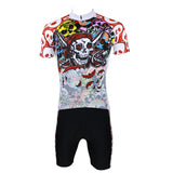 Pirate Skull Men's Short Sleeves Cycling Jersey Suit Spring Autumn Shirts 088 -  Cycling Apparel, Cycling Accessories | BestForCycling.com 