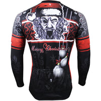 Hot Sale Cycling Jersey Cycling Clothing Wholesale Spring and Summer Men's Long-sleeved Jersey Santa Claus Design Christmas Gifts Black and Red(velvet) NO.090 -  Cycling Apparel, Cycling Accessories | BestForCycling.com 