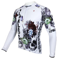 ILPALADINO SKULL Men's Long Sleeves Cycling Jersey  Pro Cycle Clothing Racing Apparel Outdoor Sports Leisure Biking T-shirt Spring Autumn NO.091 -  Cycling Apparel, Cycling Accessories | BestForCycling.com 