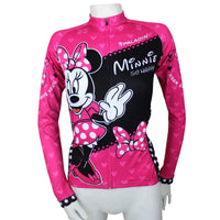 Ilpaladino Mickey Mouse's Girlfriend Minnie Woman's Short/Long-sleeve Cycling Jersey/Suit Sportswear Leisure Biking Shirt Cartoon World NO.096 -  Cycling Apparel, Cycling Accessories | BestForCycling.com 
