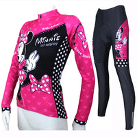 Mickey Mouse's Girlfriend Minnie Pretty Woman's Short-sleeve Cycling Suit Lovely Team Jacket Sweet T-shirt Summer Suit Spring Autumn Clothes Sportswear Leisure Biking Shirt Cartoon World NO.096 -  Cycling Apparel, Cycling Accessories | BestForCycling.com 