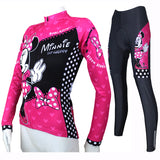 Mickey Mouse's Girlfriend Minnie Pretty Woman's Short-sleeve Cycling Suit Lovely Team Jacket Sweet T-shirt Summer Suit Spring Autumn Clothes Sportswear Leisure Biking Shirt Cartoon World NO.096 -  Cycling Apparel, Cycling Accessories | BestForCycling.com 