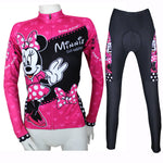 Mickey Mouse's Girlfriend Minnie Pretty Woman's Short-sleeve Cycling Suit Lovely Team Jacket Sweet T-shirt Summer Suit Spring Autumn Clothes Sportswear Leisure Biking Shirt Cartoon World NO.096 -  Cycling Apparel, Cycling Accessories | BestForCycling.com 