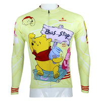 Ilpaladino Winnie the Pooh Man's Spring Summer Sportswear Short/long-sleeve Cycling Jersey Apparel Outdoor Sports Gear Leisure Biking T-shirt Cartoon World NO.97 -  Cycling Apparel, Cycling Accessories | BestForCycling.com 