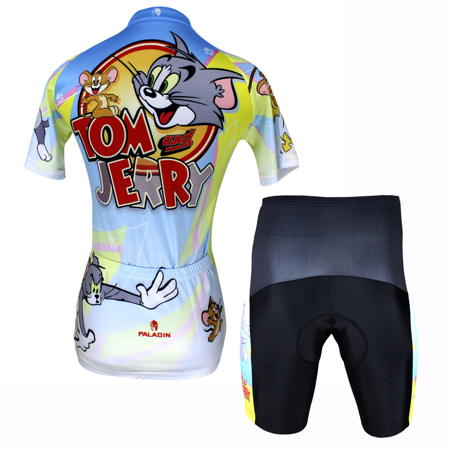 Ilpaladino Tom And Jerry Cats and Mouses Woman's Short/Long-sleeve Bike Shirt Cycling Jersey/Suit Bicycling Pro Cycle Clothing Racing Apparel Outdoor Sports Leisure Biking T-shirt Sportswear Cartoon World NO.099 -  Cycling Apparel, Cycling Accessories | BestForCycling.com 
