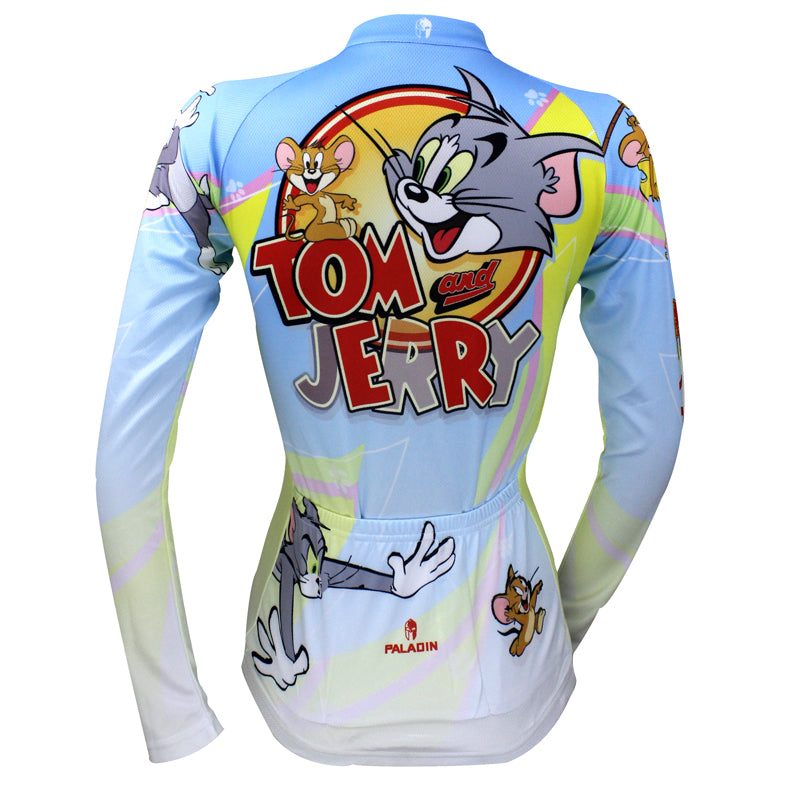Ilpaladino Tom And Jerry Cats and Mouses Woman's Short/Long-sleeve Bike Shirt Cycling Jersey/Suit Bicycling Pro Cycle Clothing Racing Apparel Outdoor Sports Leisure Biking T-shirt Sportswear Cartoon World NO.099 -  Cycling Apparel, Cycling Accessories | BestForCycling.com 
