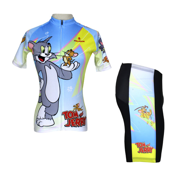 Ilpaladino Tom And Jerry Cats and Mouses Woman's Short/Long-sleeve Bike Shirt Cycling Jersey/Suit Bicycling Pro Cycle Clothing Racing Apparel Outdoor Sports Leisure Biking T-shirt Sportswear Cartoon World NO.099 -  Cycling Apparel, Cycling Accessories | BestForCycling.com 