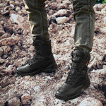 Mens Outdoor High Desert Boots Military Army Style Leather Tactics Waders Climbing Hiking Breathable Wear-resistant Black NO.31005 -  Cycling Apparel, Cycling Accessories | BestForCycling.com 