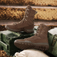 Mens Outdoor High Military Army Boots Leather Desert Tactics Waders Fatigues Breathable Wear-resistant NO.31006 -  Cycling Apparel, Cycling Accessories | BestForCycling.com 