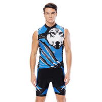 Wolverine Wolf Blue Men's Cycling Sleeveless Bike Jersey/Kit T-shirt Summer Spring Road Bike Wear Mountain Bike MTB Clothes Sports Apparel Top / Suit NO.811 -  Cycling Apparel, Cycling Accessories | BestForCycling.com 