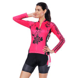 Black Flower Pink Red Women's Cycling Short-sleeve/Long-sleeve Bike Jersey/Kit T-shirt Summer Spring Road Bike Wear Mountain Bike MTB Clothes Sports Apparel Top / Suit NO. 794 -  Cycling Apparel, Cycling Accessories | BestForCycling.com 