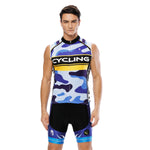 Blue Camo Men's Cycling Sleeveless Bike Jersey/Kit T-shirt Summer Spring Road Bike Wear Mountain Bike MTB Clothes Sports Apparel Top / Suit NO. 816 -  Cycling Apparel, Cycling Accessories | BestForCycling.com 