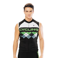 Green Black Mesh Splicing Men's Cycling Sleeveless Bike Jersey T-shirt Summer Spring Road Bike Wear Mountain Bike MTB Clothes Sports Apparel Top NO. 814 -  Cycling Apparel, Cycling Accessories | BestForCycling.com 