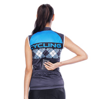 Blue Mesh Splicing Women's Cycling Sleeveless Bike Jersey T-shirt Summer Spring Road Bike Wear Mountain Bike MTB Clothes Sports Apparel Top NO. 797 -  Cycling Apparel, Cycling Accessories | BestForCycling.com 