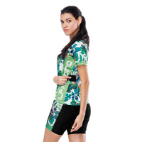 Tropical Plant Fresh Green Leaves Nordic Style Women's Cycling Short-sleeve Bike Jersey/Kit T-shirt Summer Spring Road Bike Wear Mountain Bike MTB Clothes Sports Apparel Top / Suit NO. 803 -  Cycling Apparel, Cycling Accessories | BestForCycling.com 